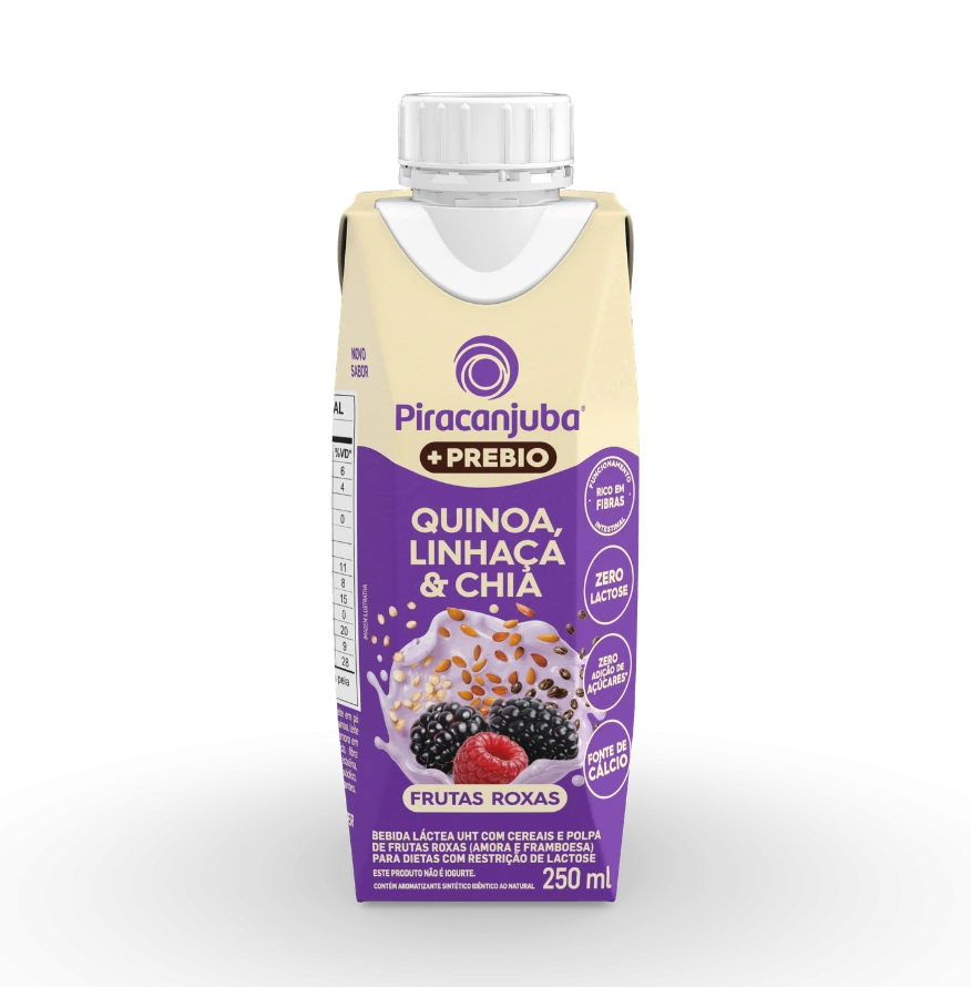 Bebida com Cereais +Prebio Frutas Roxas 250ml - Piracanjuba