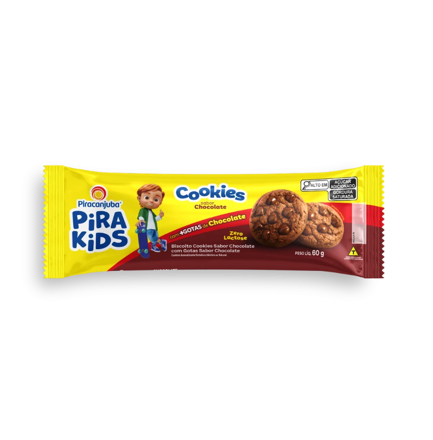 Cookies Pirakids Chocolate - Piracanjuba