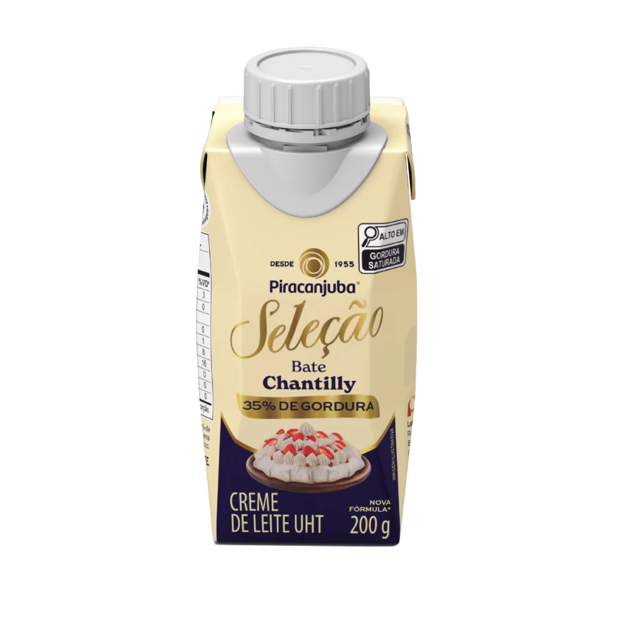 Creme de Leite Bate Chantilly Seleção 200g - Piracanjuba