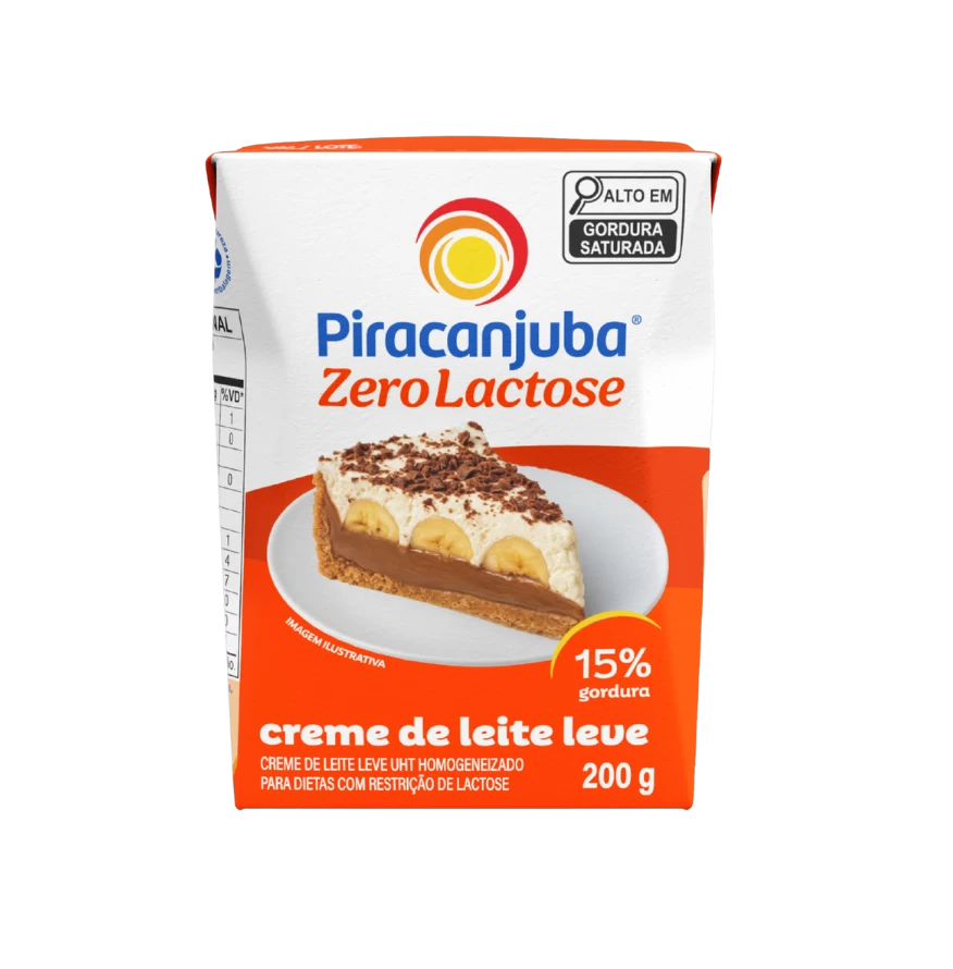 Creme de Leite Zero Lactose 200g - Piracanjuba