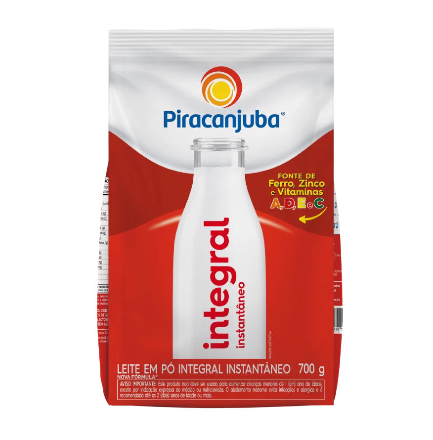 Leite em Pó Integral Instantâneo 700g - Piracanjuba