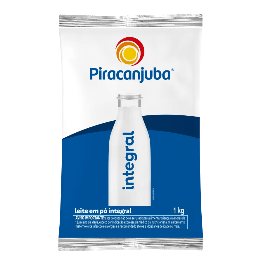 Leite em Pó Integral 1kg - Piracanjuba