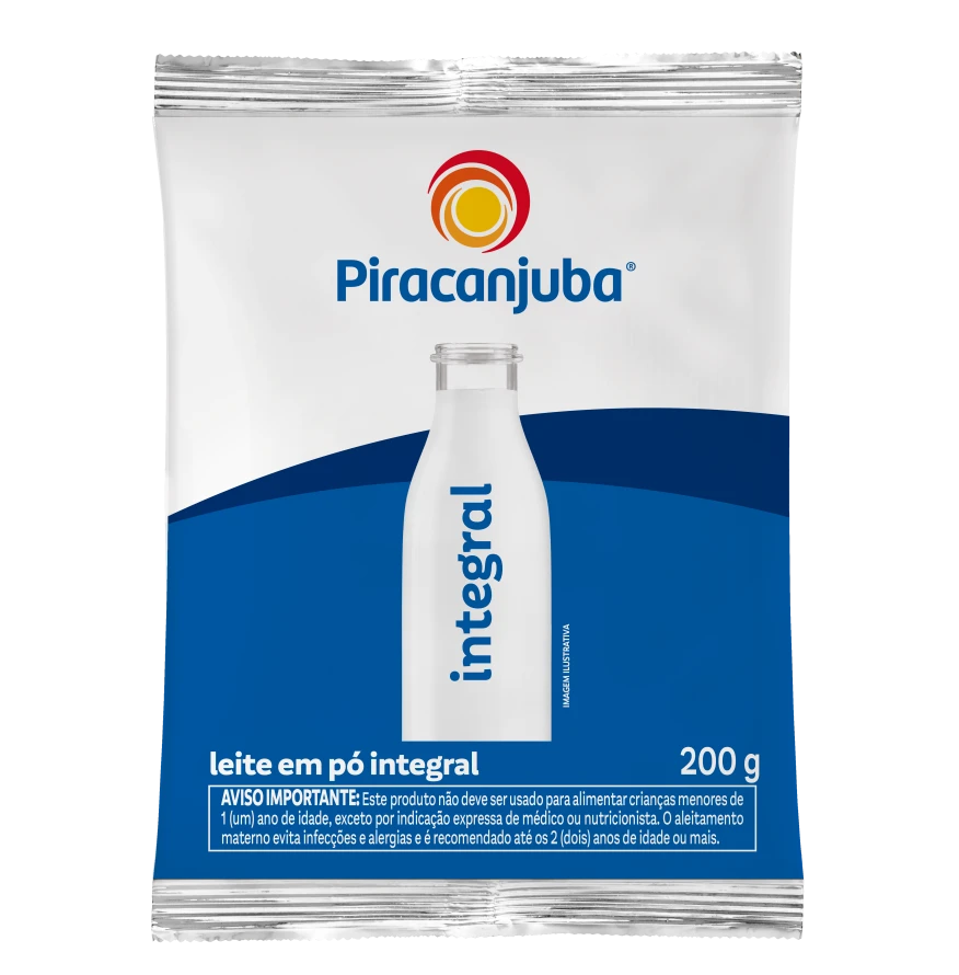 Leite em Pó Integral 200g - Piracanjuba