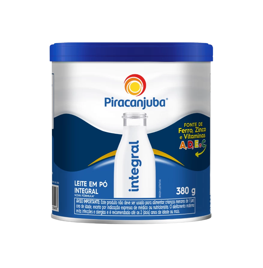 Leite em Pó Integral 380g - Piracanjuba