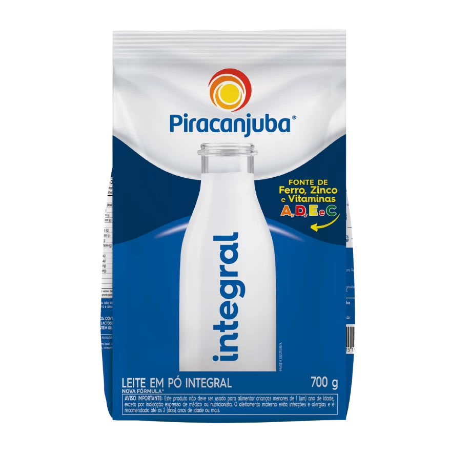 Leite em Pó Integral 700g - Piracanjuba