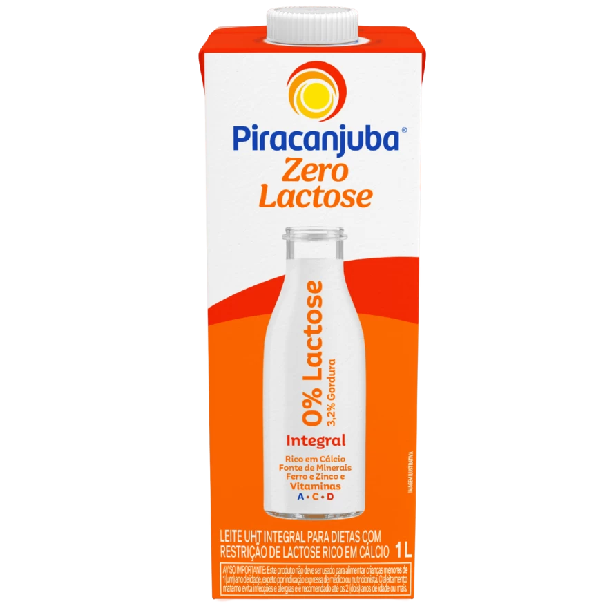 Leite Integral Zero Lactose 1L - Piracanjuba