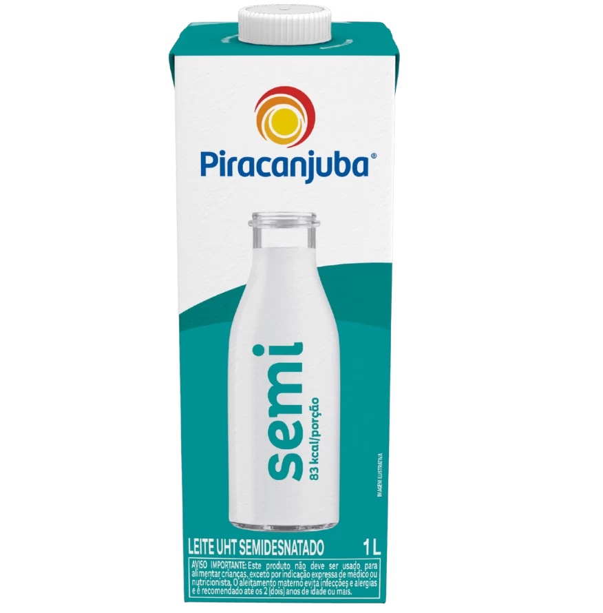 Leite Semidesnatado 1L - Piracanjuba