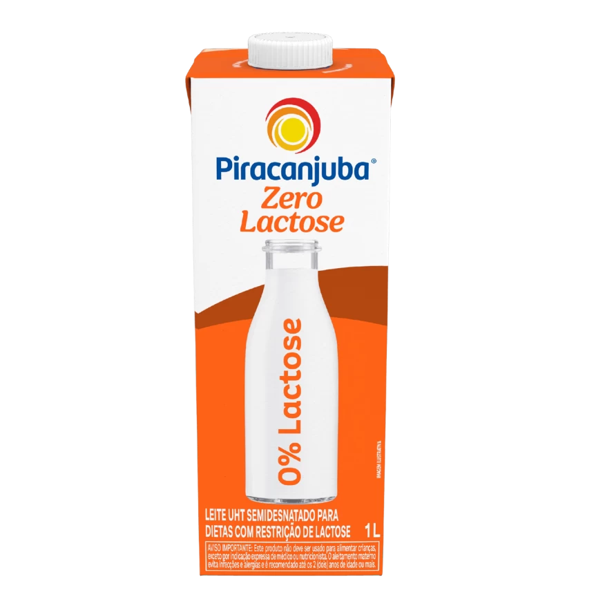Leite Semidesnatado Zero Lactose 1L - Piracanjuba
