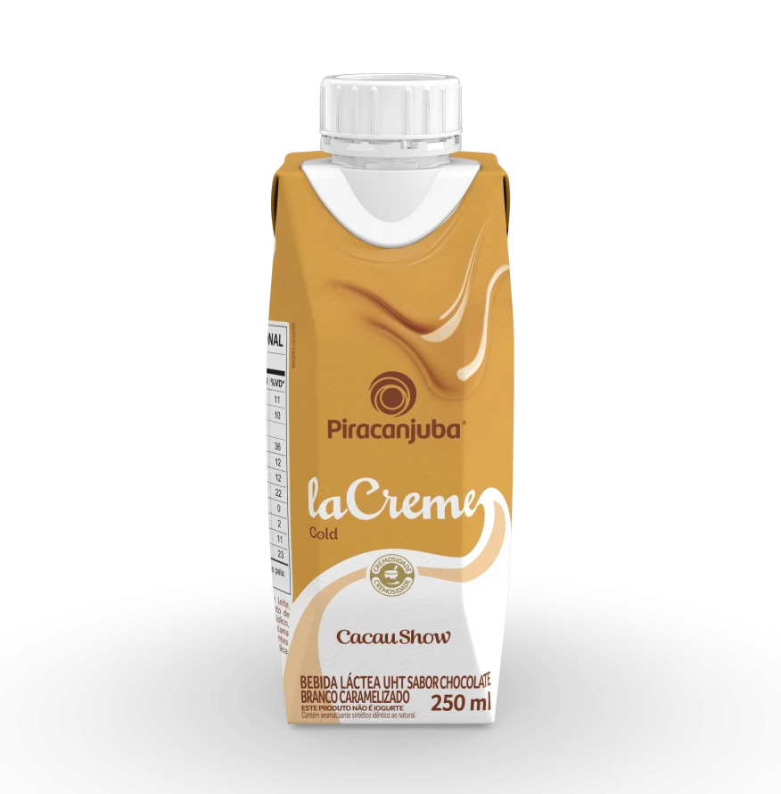 + Cacau Show laCreme Gold 250ml - Piracanjuba