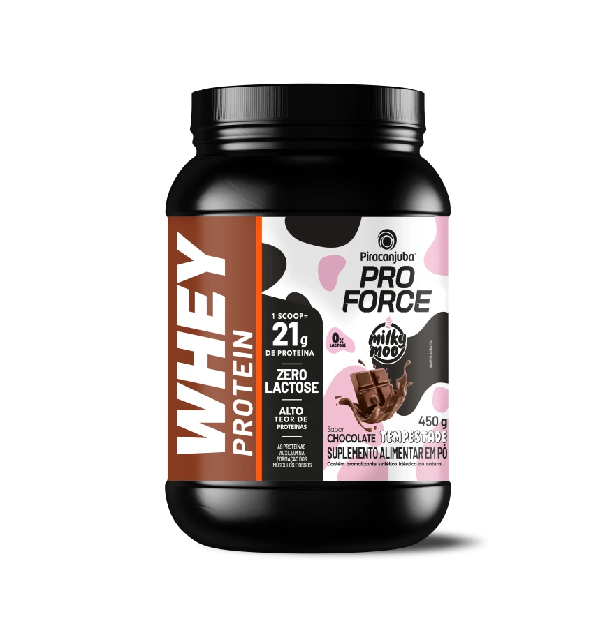 ProForce Pó + Milky Moo Chocolate Tempestade 450g - Piracanjuba
