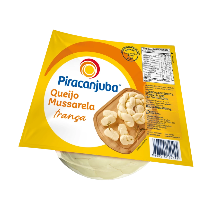Queijo Mussarela Trança - Piracanjuba