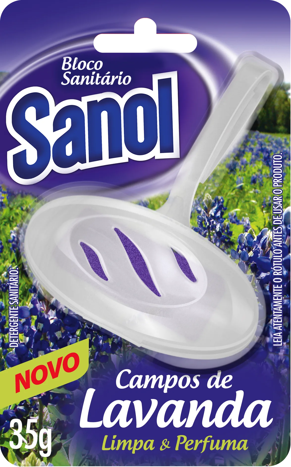 Bloco Sanitário Sanol Campos de Lavanda 35g - Sanol