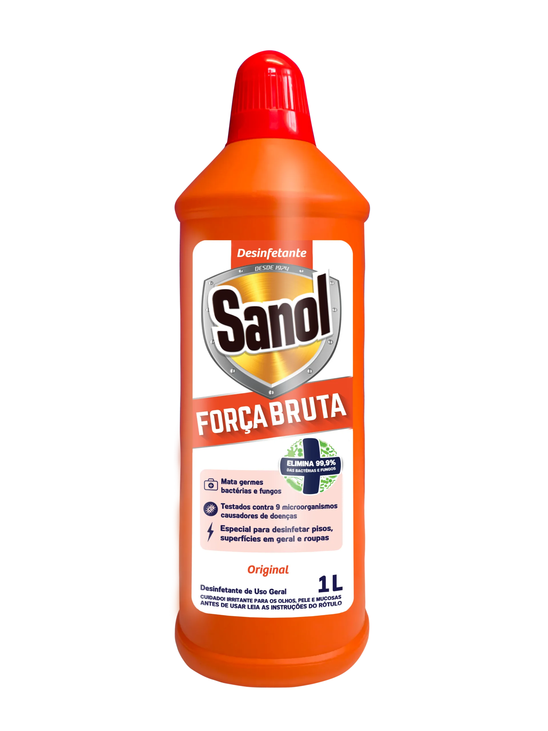 Desinfetante Sanol Força Bruta Original 1L - Sanol