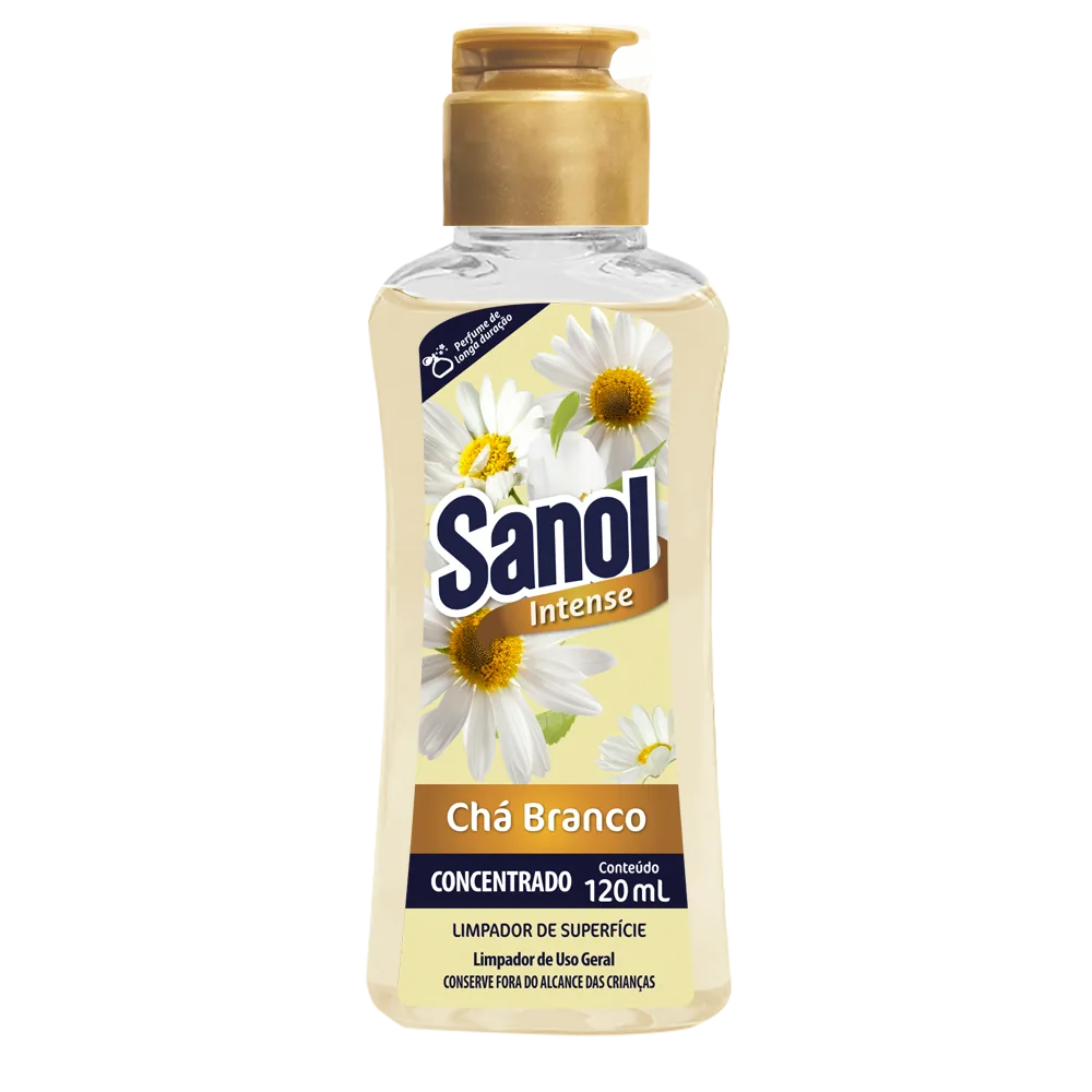 Limpador de Superfícies Sanol Chá Branco 120mL - Sanol