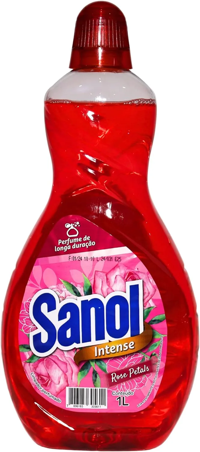 Limpador Perfumado Intense Sanol Rose Petals 1L - Sanol