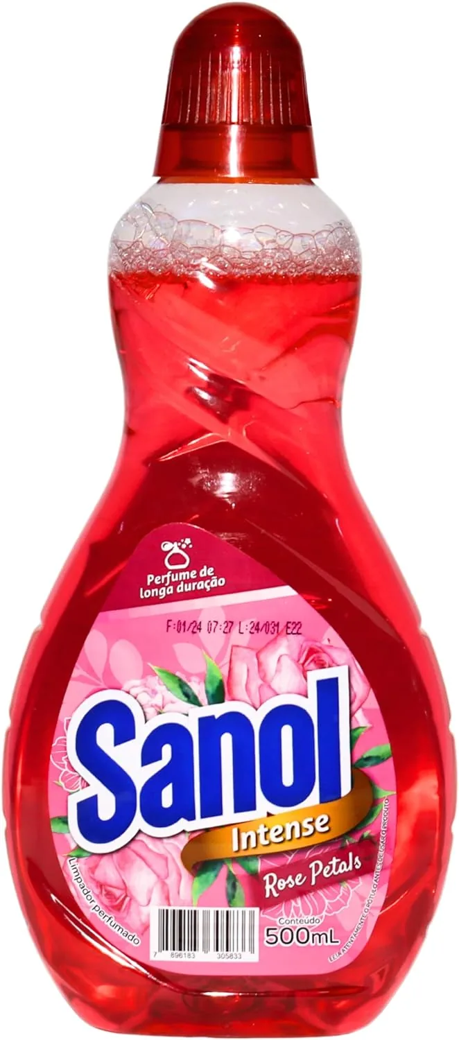 Limpador Perfumado Intense Sanol Rose Petals 500ml - Sanol