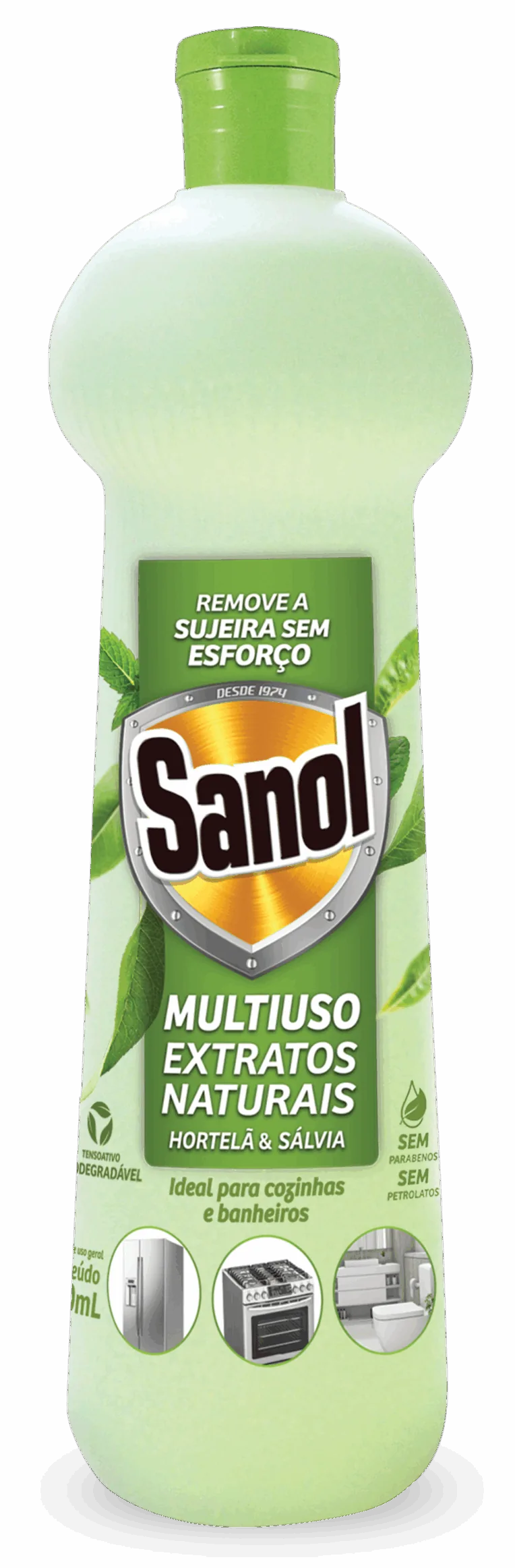 Multiuso Sanol Extratos Naturais Hortelã & Sálvia 500ml - Sanol