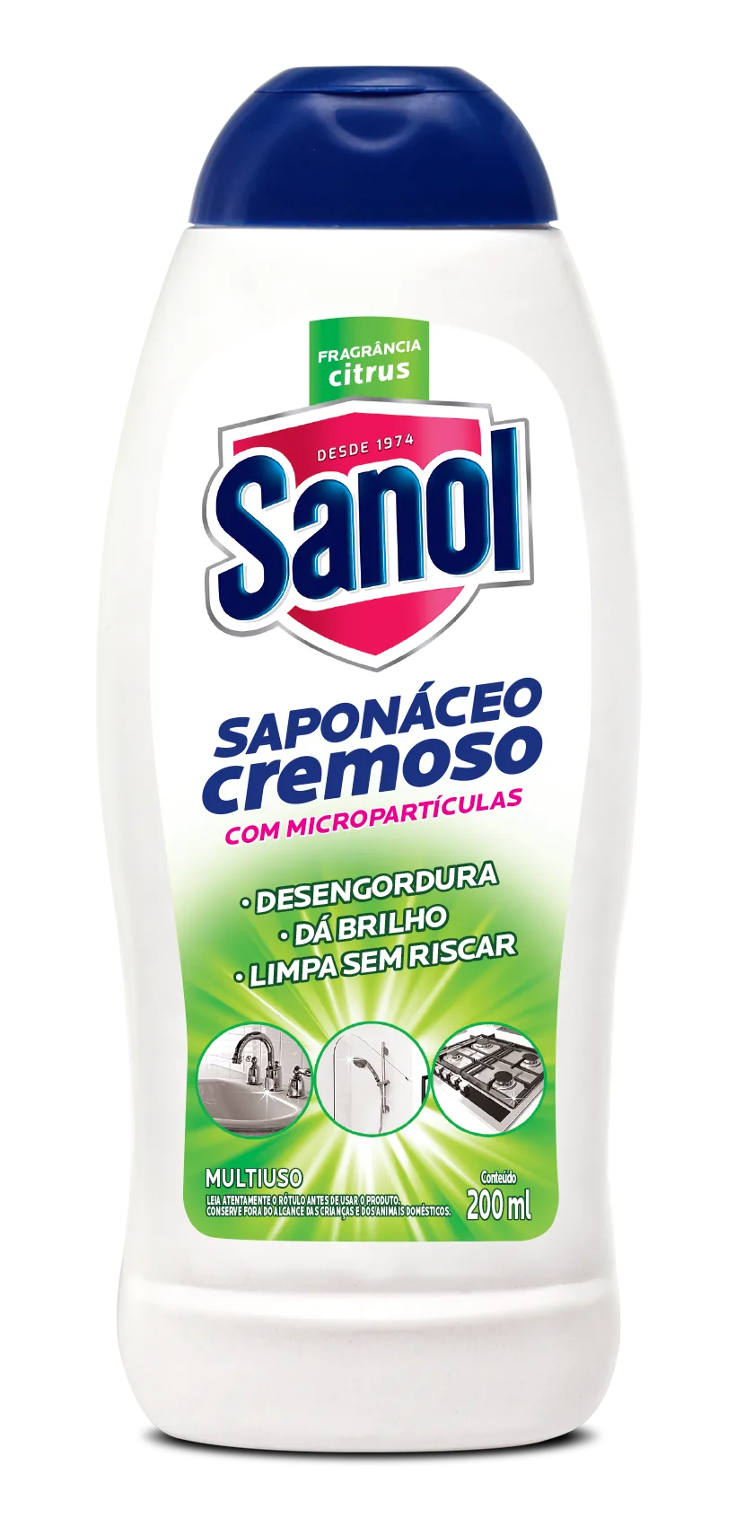 Saponáceo Multiuso Cremoso Sanol Citrus 200ml - Sanol