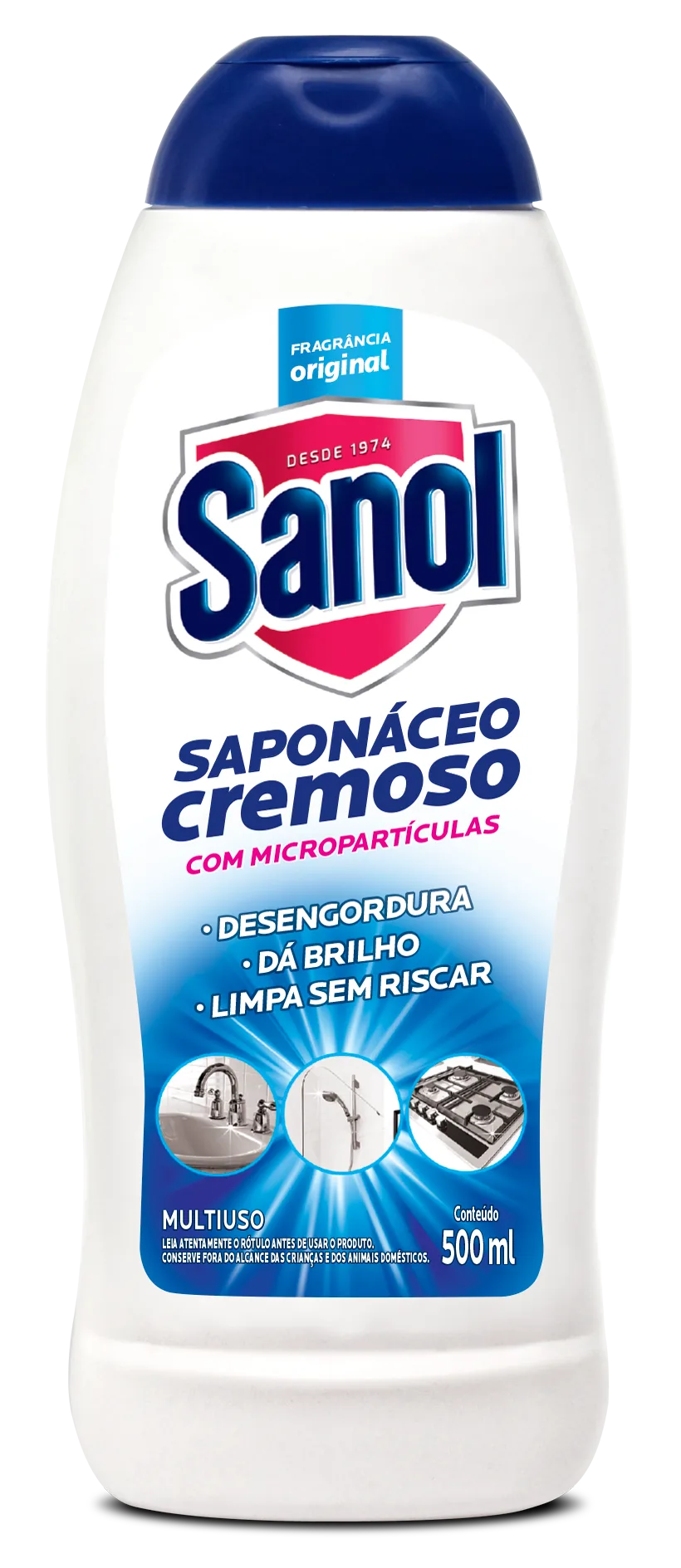 Saponáceo Multiuso Cremoso Sanol Original 500ml - Sanol
