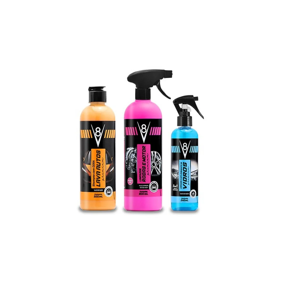 KIT LIMPEZA PREMIUM CARRO - V8 Autocare