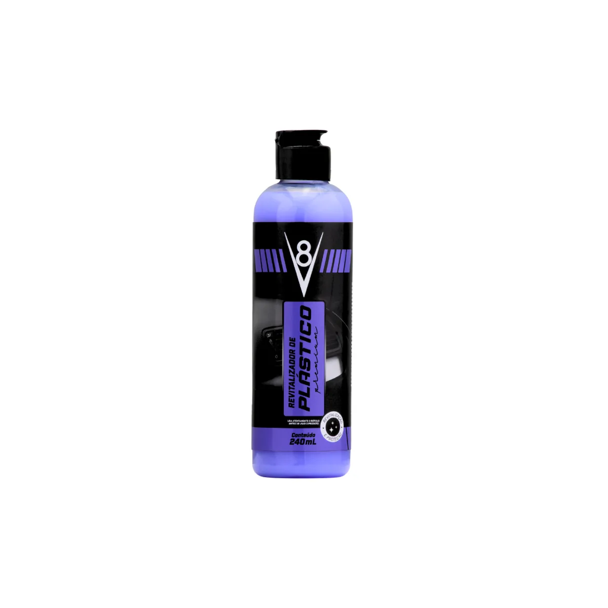 REVITALIZADOR DE PLÁSTICO 240ML - V8 Autocare